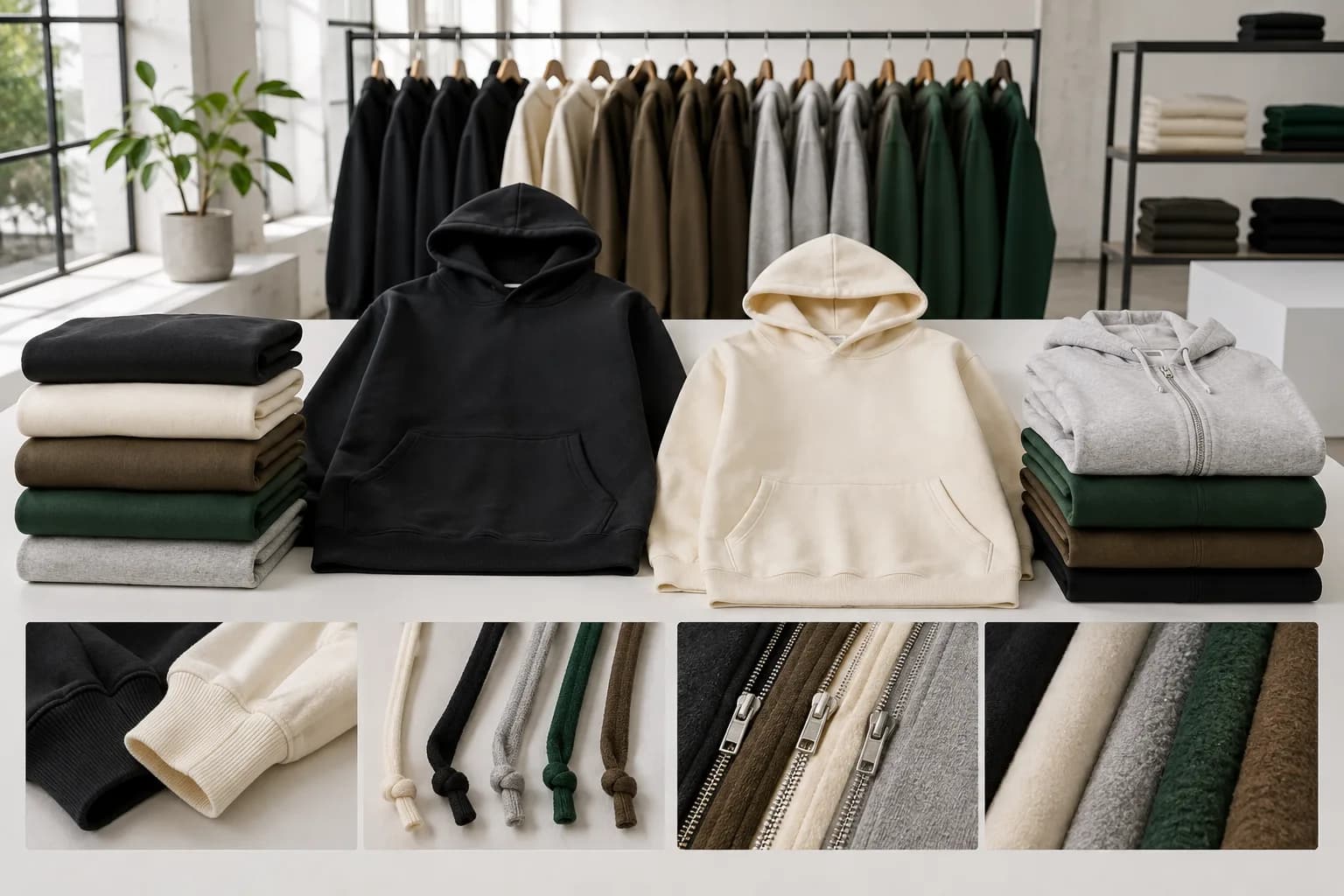 Custom sweatshirt production for private label brands