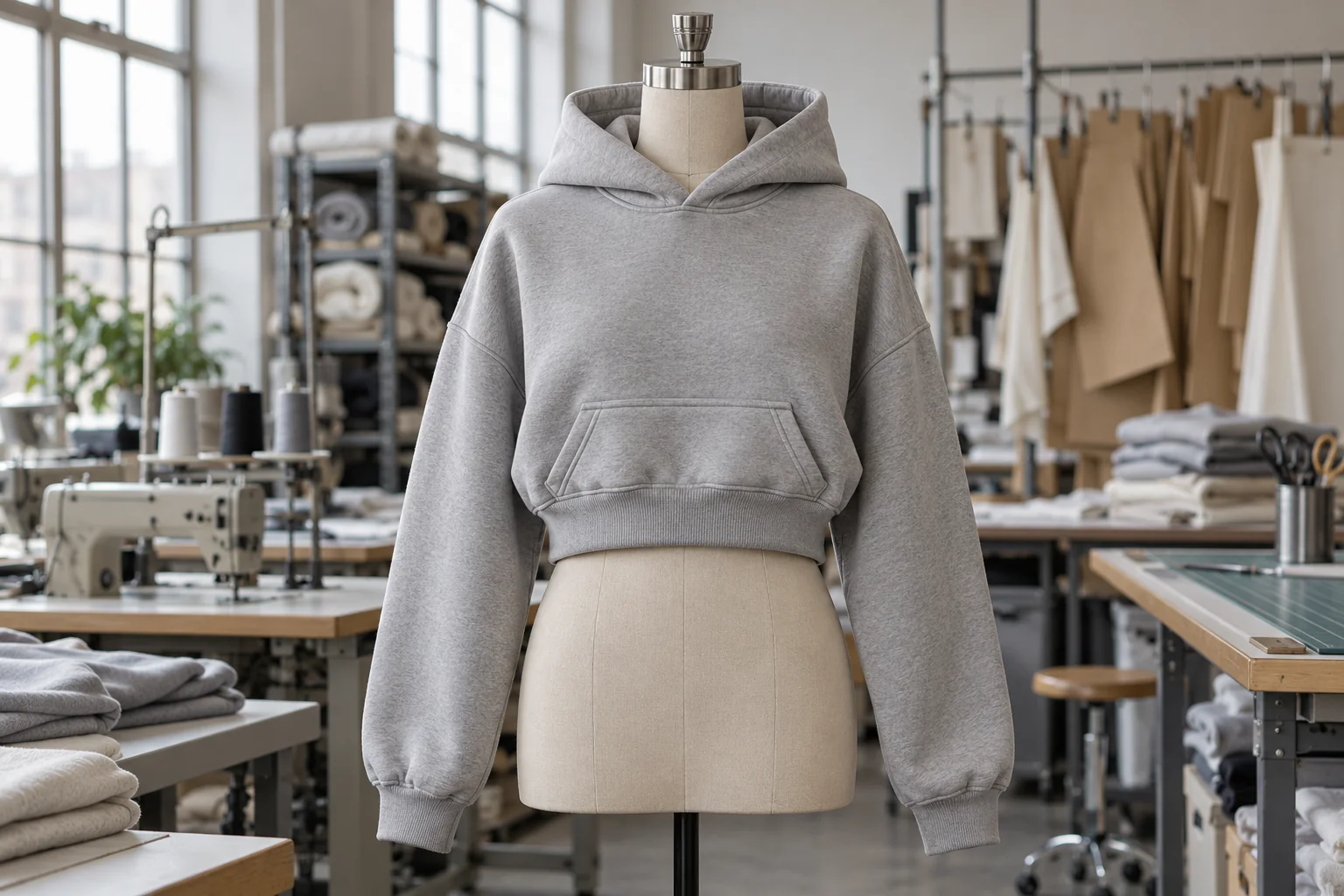 Connect the cropped silhouette to bulk release: Define fit, hem, and pocket geometry; Verify finished samples and size grading; Release the approved production package