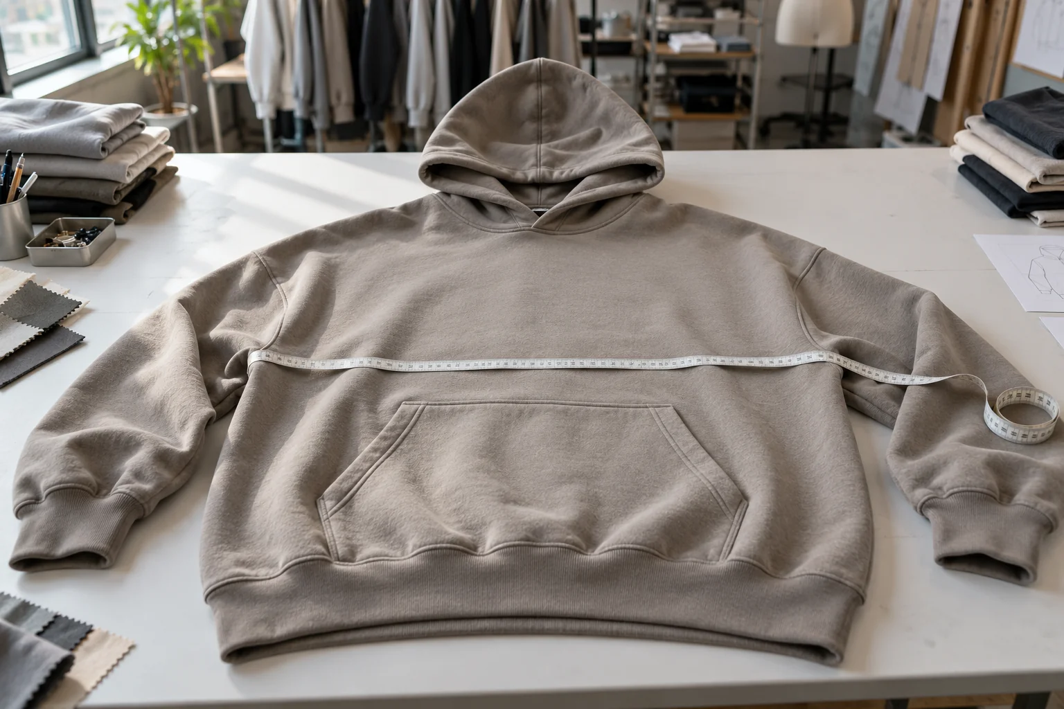 Turn oversized proportions into a production reference: Define volume and measurement methods; Verify actual materials and graded fit; Release bulk against approved references